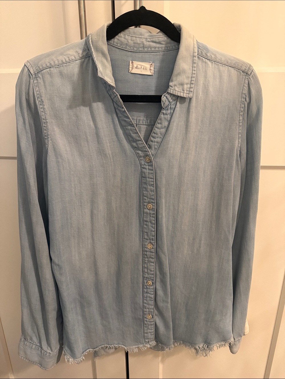 Altar'd State Light Blue Button-Down Shirt
